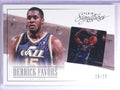 2013-14 Panini Signatures Film Onyx Derrick Favors #D19/20 #79