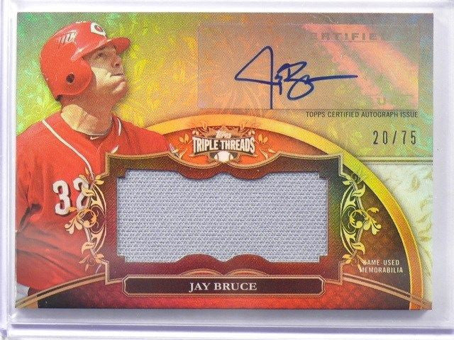 DELETE 6924 2013 Topps Triple Threads Jay Bruce autograph auto jersey #D20/75 #JBR2