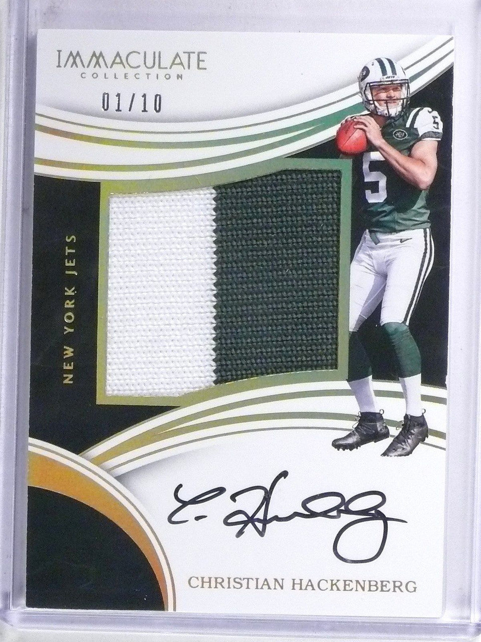 DELETE 6994 2016 Immaculate Christian Hackenberg Rookie Patch Autograph #D01/10 #CH