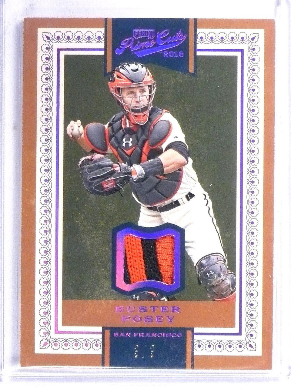 DELETE 7386 2016 Panini Prime Cuts Holo Red Boster Posey Patch #D3/3 #77