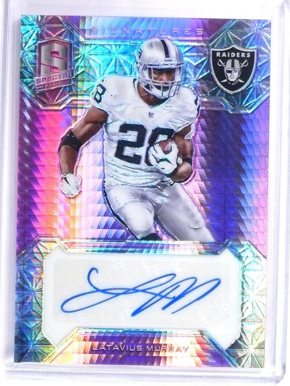 DELETE 7599 2016 Panini Spectra Signatures Pink Latavius Murray Autograph #D02/10 #SLMY
