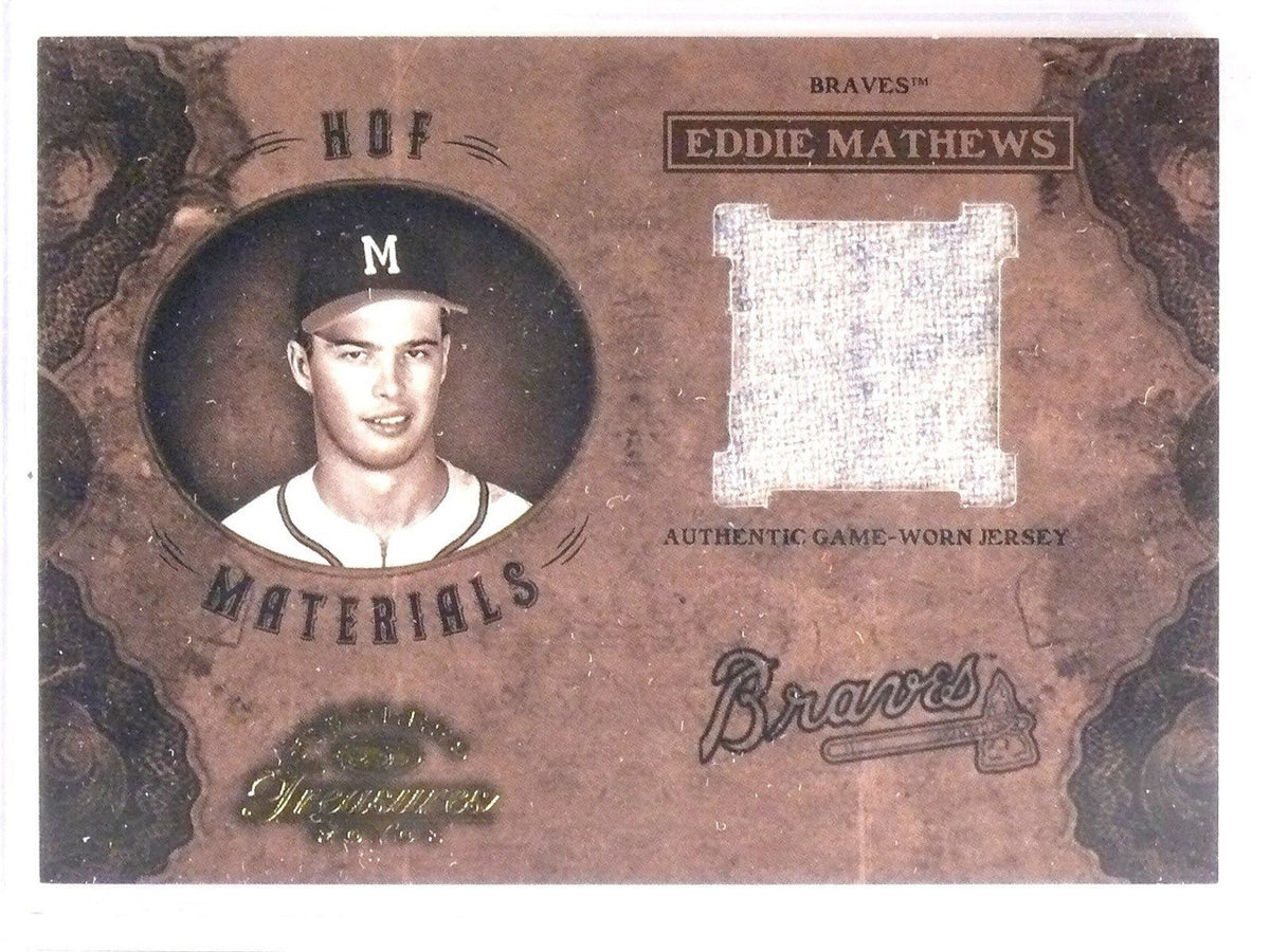 DELETE 7778 2003 Timeless Treasures Eddie Mathews Jersey HOF Materials #D023/100 #HOF29
