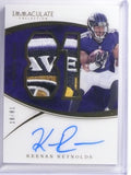 DELETE 7795 2016 Immaculate Numbers Keenan Reynolds Rookie Patch Autograph #D18/81 #KR