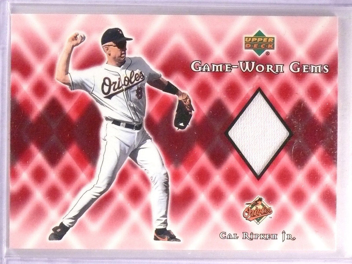 DELETE 7864 2002 Upper Deck Cal Ripken Jr. Game Worn Gems Jersey #GCR