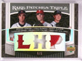 DELETE 7886 2007 UD Premier Sowers Hamels Kazmir Triple Patch Jersey Platinum #d5/5