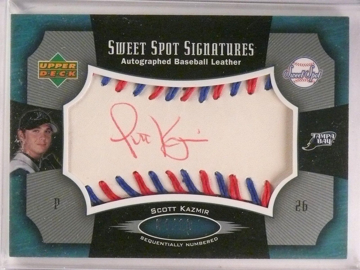 DELETE 8481 2005 UD Sweet Spot Scott Kazmir Baseball Blue Red Autograph #D04/10 #SSSK