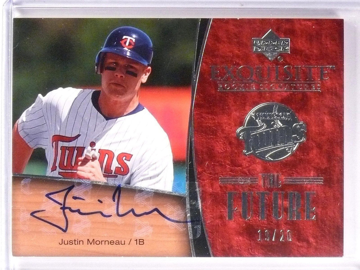 DELETE 8617 2007 UD Exquisite Justin Morneau The Future Rookie Autograph #D19/20 #TFJM