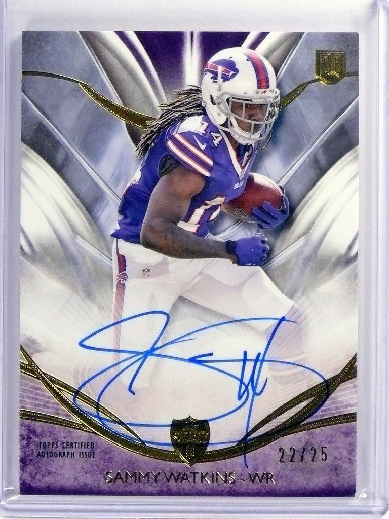 DELETE 9247 2014 Topps Supreme Purple Sammy Watkins autograph auto rc rookie #D22/25 