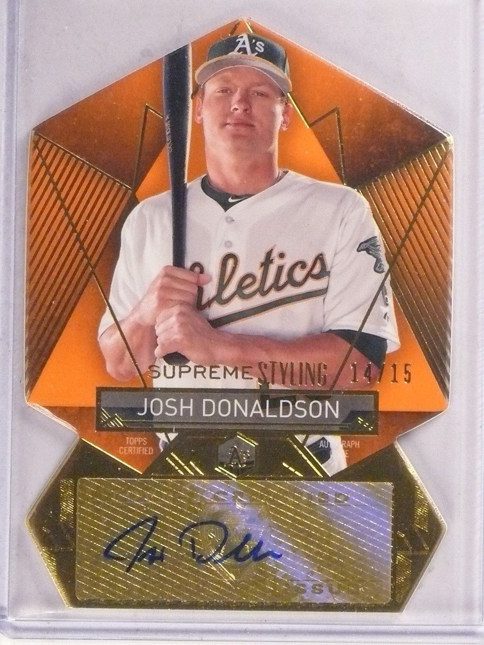 DELETE 9843 2014 Topps Supreme Styling Josh Donaldson autograph auto #D14/15