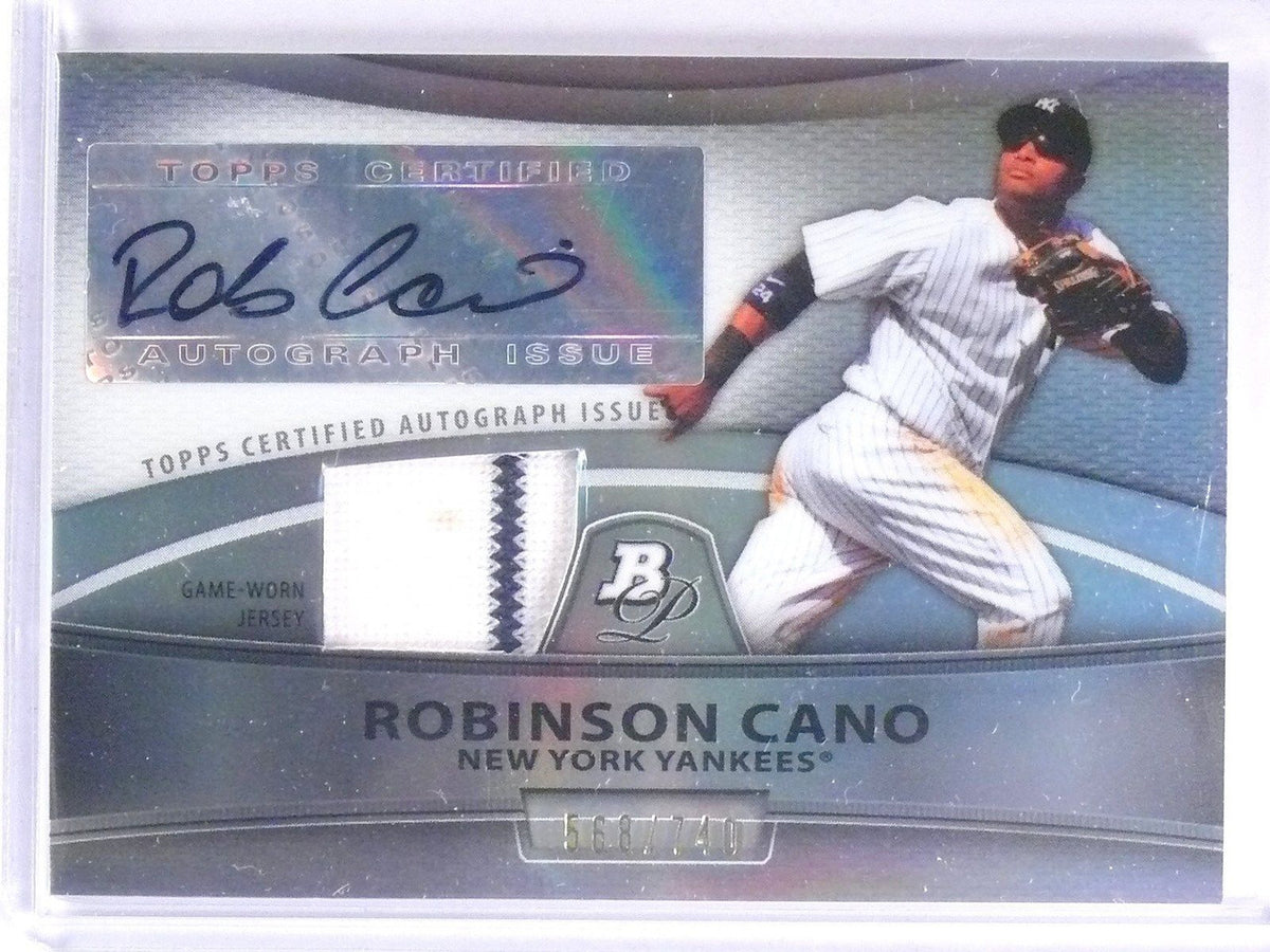 DELETE 9903 2010 Bowman Platinum Robinson Cano Jersey Autograph #D568/740 #PARRC