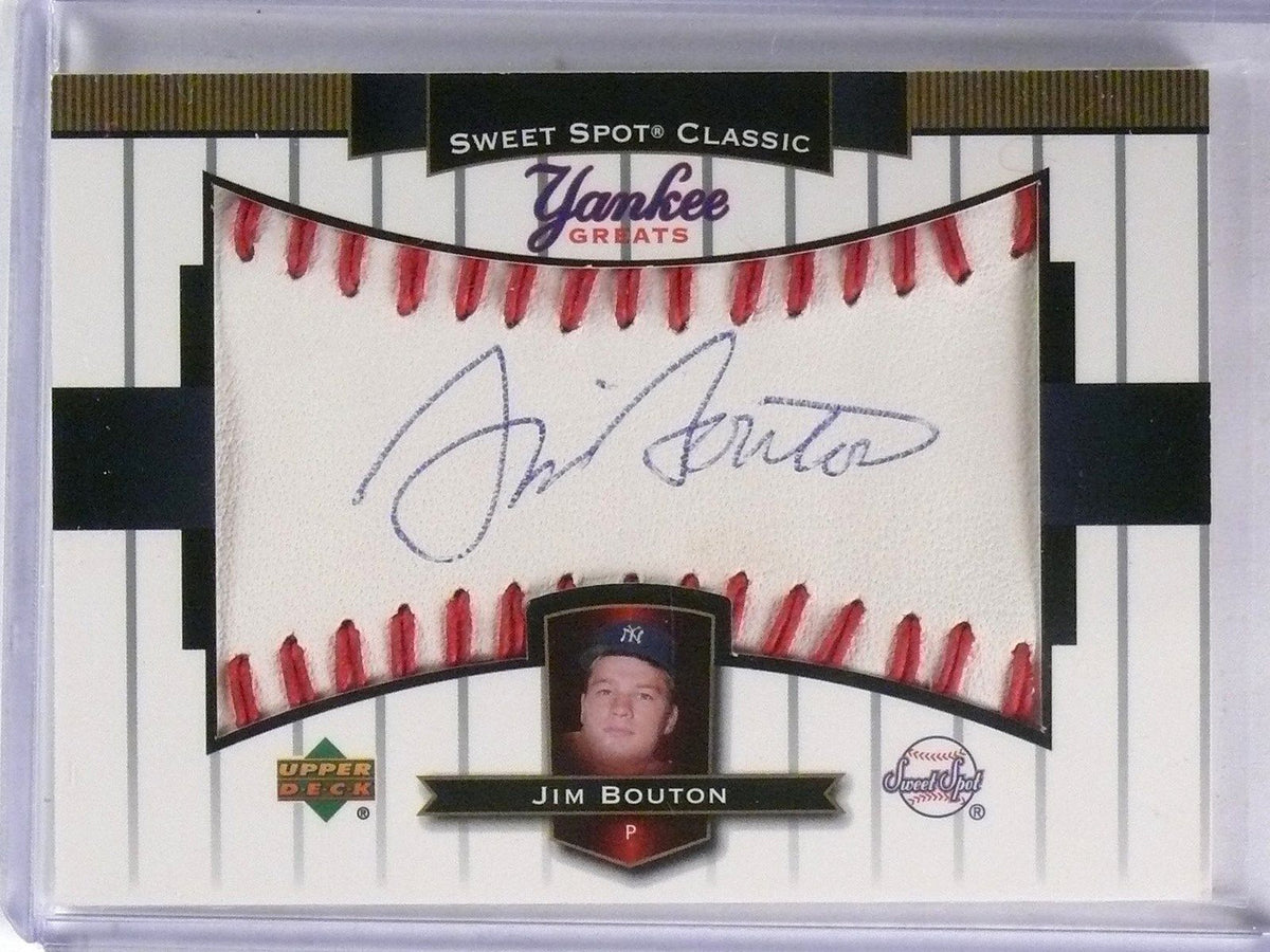DELETE 10834 2003 UD Sweet Spot Classic Yankee Greats Jim Bouton Autograph #YGJB