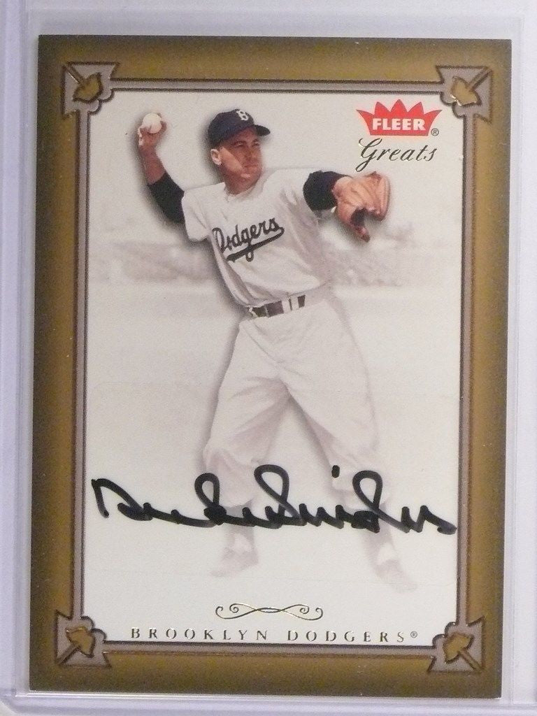 SOLD 10901 2004 Fleer Greats of The Game Duke Snider autograph auto #GBA-DS