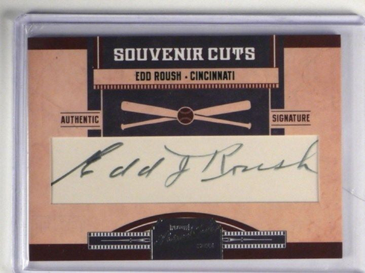 DELETE 10927 2011 Prime Cuts Souvenir Edd Roush auto autograph #D34/49 #2