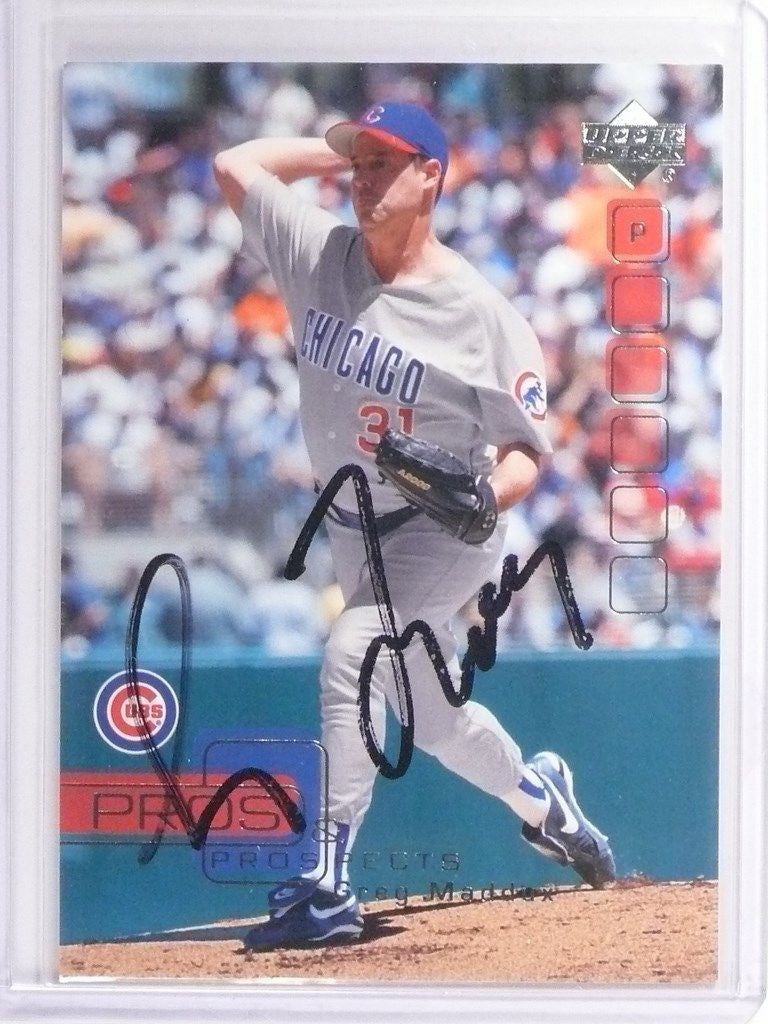 DELETE 10933 2005 Upper Deck Pros & Prospects Greg Maddux autograph auto JSA Certified
