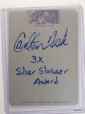 DELETE 11045 2012 Leaf Inscriptions Black Print Plate Carlton Fisk autograph auto #D 1/1