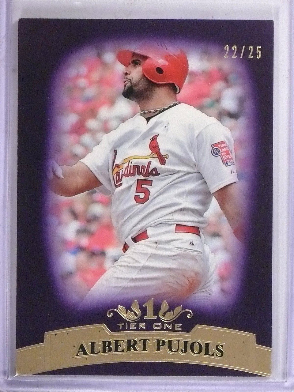 DELETE 12422 2011 Topps Tier One Purple Albert Pujols #D22/25 #10