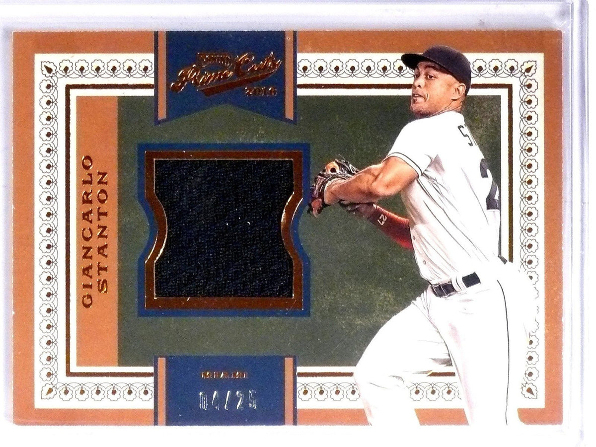 2016 Panini Prime Cuts Bronze Giancarlo Stanton Jersey #D04/25 #139