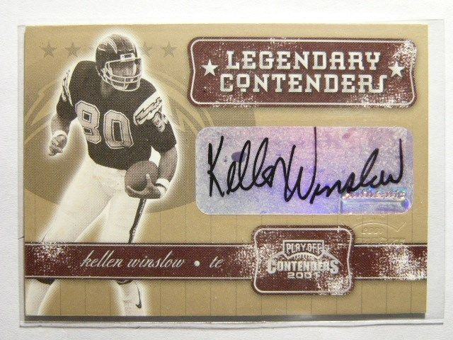 DELETE 12776 2001 Contenders Legendary Kellen Winslow auto autograph #LC-39