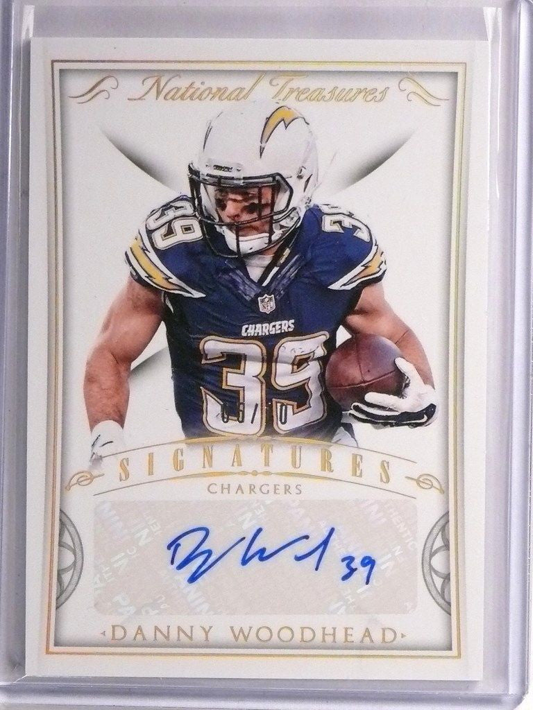 DELETE 12895 2015 National Treasures Signatures Danny Woodhead autograph #D05/10