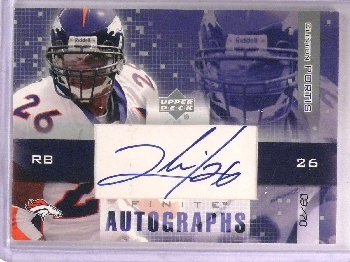 DELETE 13551 2003 Upper Deck Finite Clinton Portis Autograph Auto #D09/70 #FACP