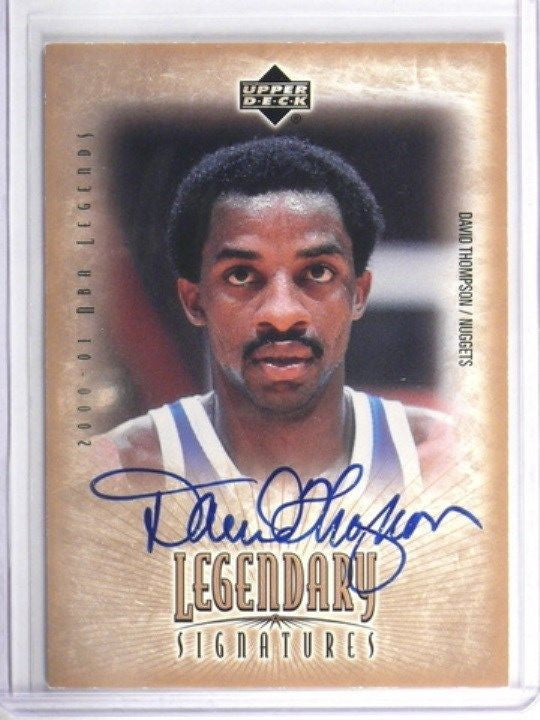DELETE 13790 00-01 Upper Deck Legendary Signatures David Thompson auto autograph #DT