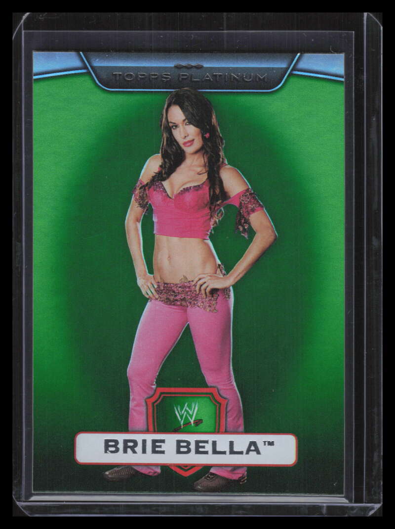 2010 Topps Platinum WWE Green 123 Brie Bella 209/499