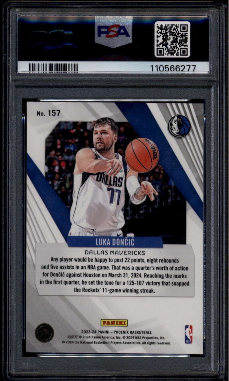 2023-24 Panini Phoenix Heiroglyphs 157 Luka Doncic PSA 9 MINT