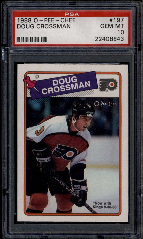 1988-89 O-Pee-Chee 197 Doug Crossman PSA 10 GEM MT POP 8