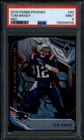 2018 Panini Phoenix Red 63 Tom Brady 124/299 PSA 9 MINT