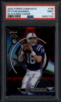 2023 Topps Composite Finest Black Red Vapor Refractor Peyton Manning 18/20 PSA 9