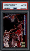 1996-97 Stadium Club 101 Michael Jordan PSA 8 NM-MT