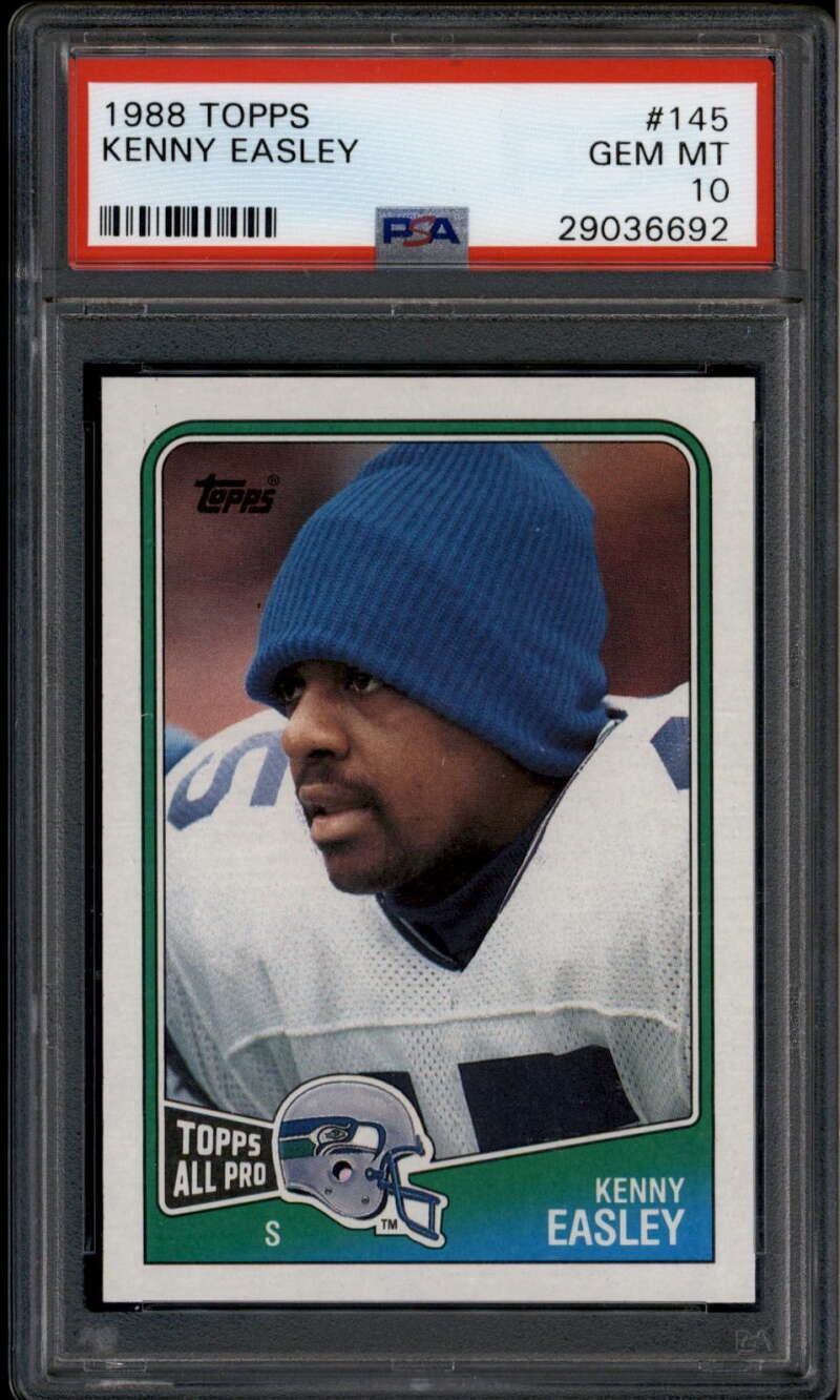 1988 Topps 145 Kenny Easley PSA 10 GEM MT