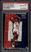 1995 Pro Mags USA Basketball 9 Scottie Pippen PSA 10 GEM MT POP 8