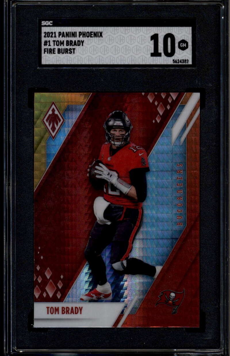 2021 Panini Phoenix First Burst 1 Tom Brady SGC 10 GM GEM MINT