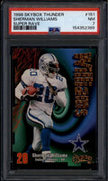 1998 SkyBox Thunder Super Rave 151 Sherman Williams 3/25 PSA 7 NM