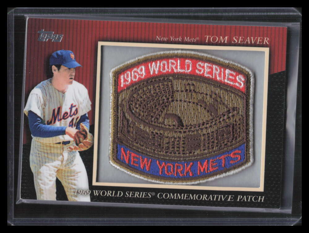2010 Topps Commemorative Patch mcp75 Tom Seaver 1969 World Series Patch