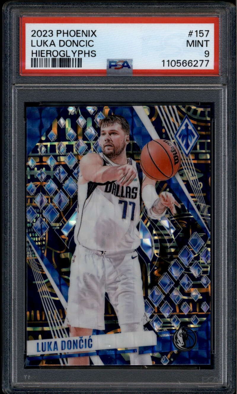 2023-24 Panini Phoenix Heiroglyphs 157 Luka Doncic PSA 9 MINT
