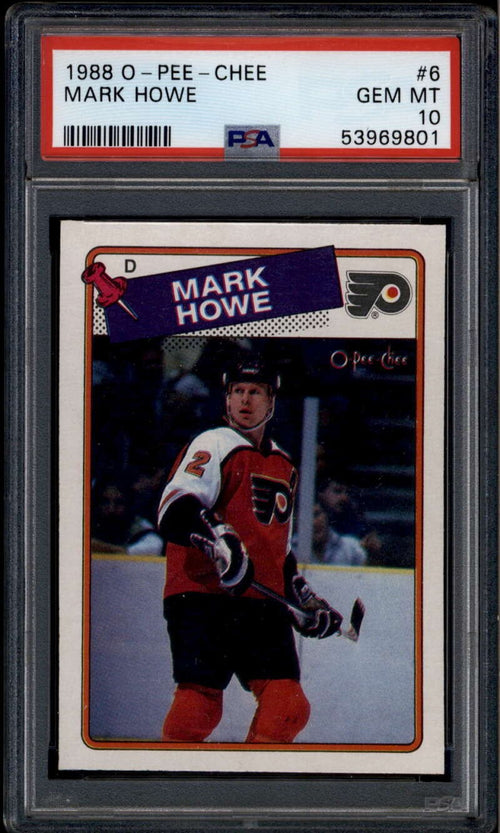 1988-89 O-Pee-Chee 6 Mark Howe PSA 10 GEM MT